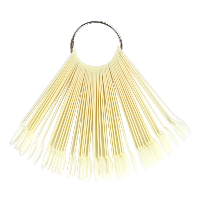 50 OVALNIH NARAVNIH KONIC na kovinskem obroču za prikaz