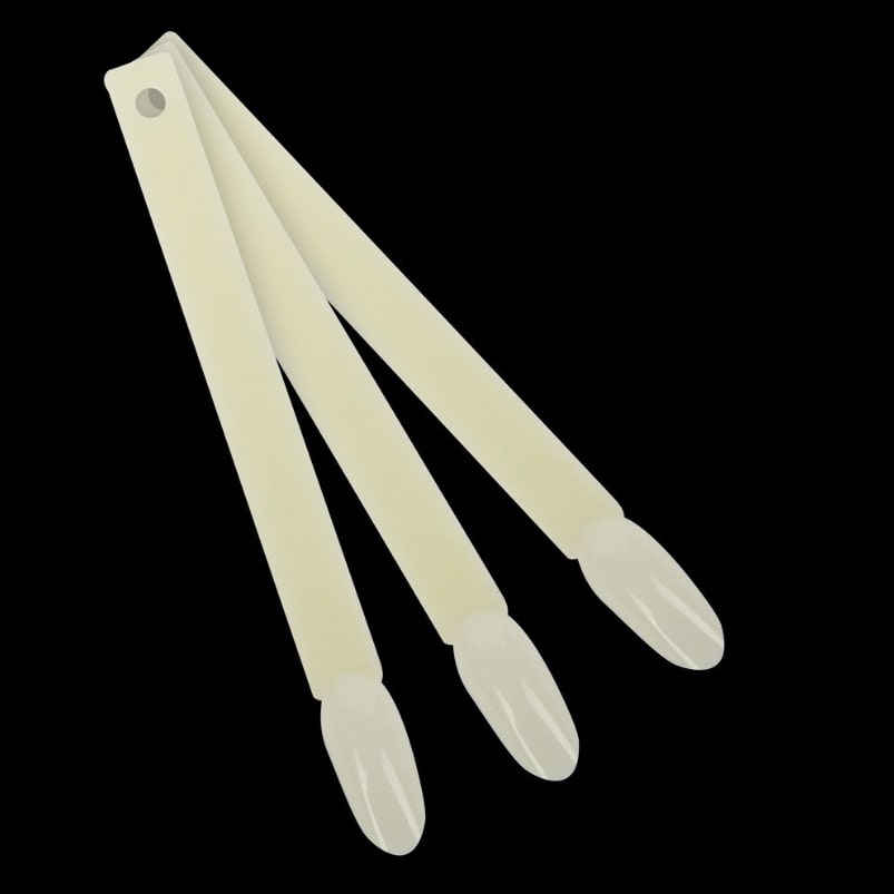 50 OVALNIH NARAVNIH KONIC na kovinskem obroču za prikaz