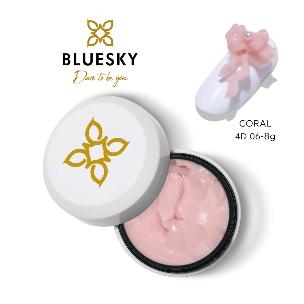 Bluesky 4D gel za 3D poslikave nail art