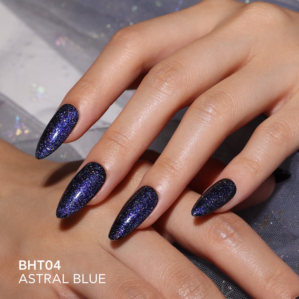 Bluesky top coat z bleščicami