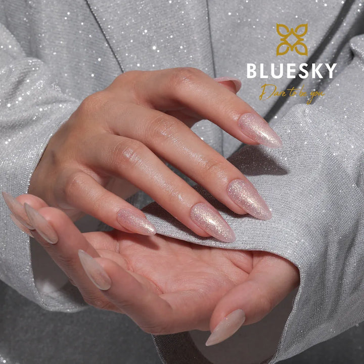 Bluesky gel lak (TOP COAT Z BLEŠČICAMI BHT02) 10ml