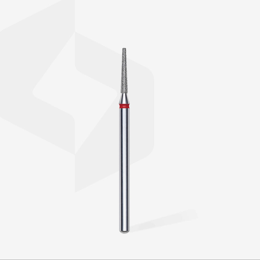STALEKS PRO Diamantni brusilni nastavek za nohte, RDEČA 1,6x 10mm