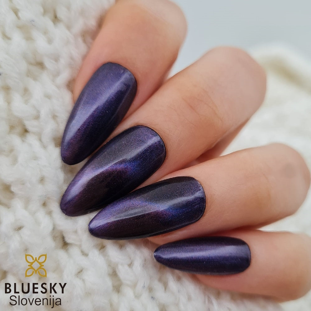 Bluesky magnetni gel lak cat eye vijola