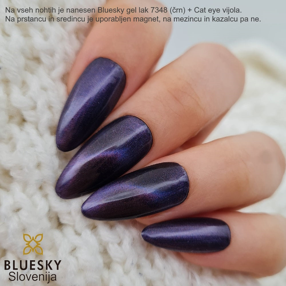 Bluesky magnetni gel lak cat eye vijola