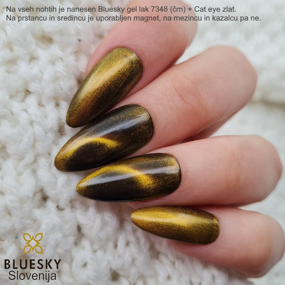 Bluesky magnetni gel lak cat eye zlat