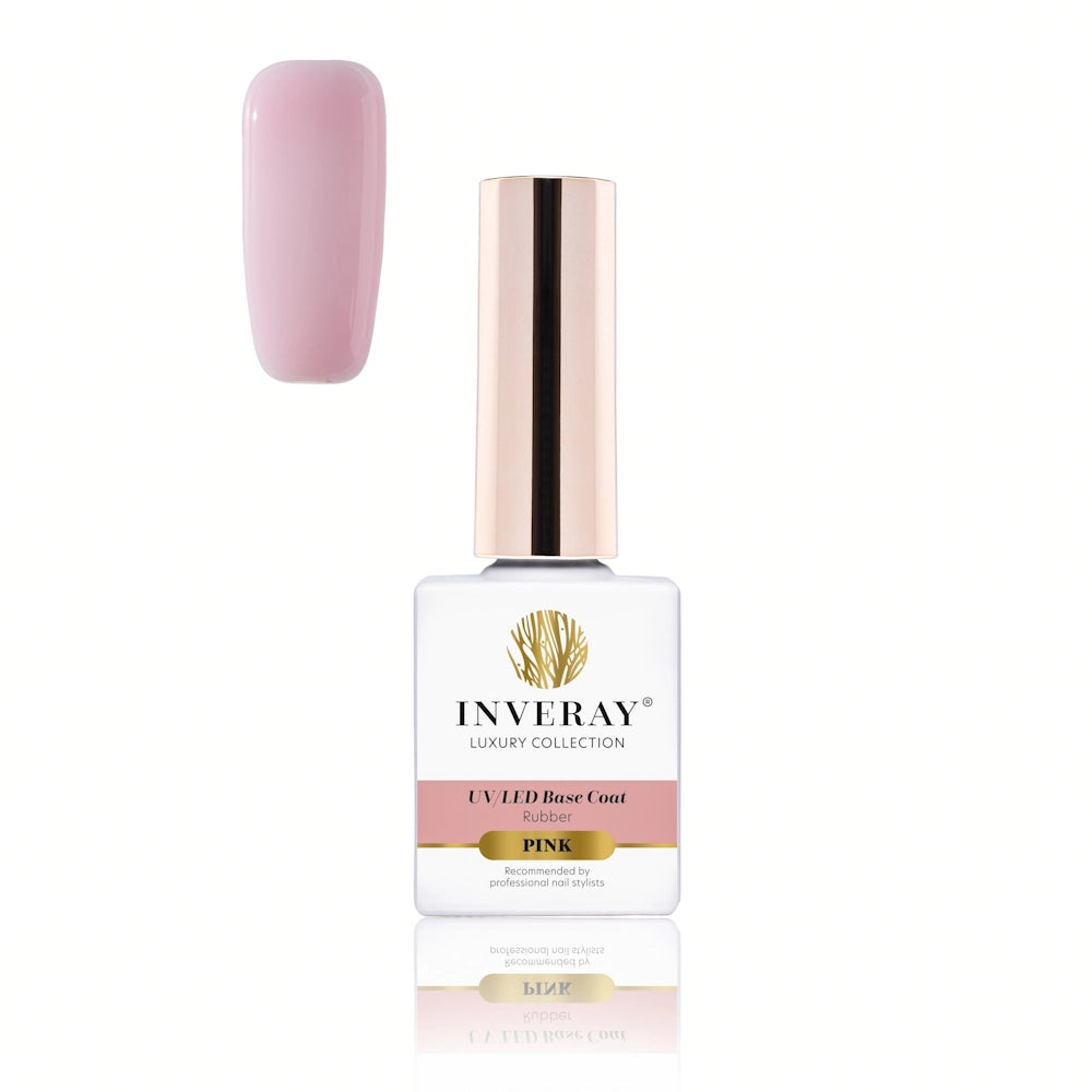 INVERAY rubber base coat Pink 10ml