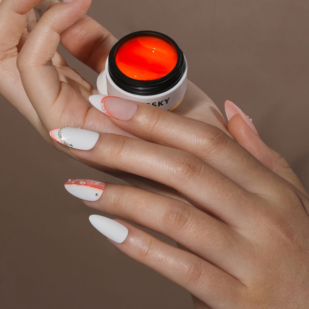 Bluesky spider Matrix gel neon oranžne barve