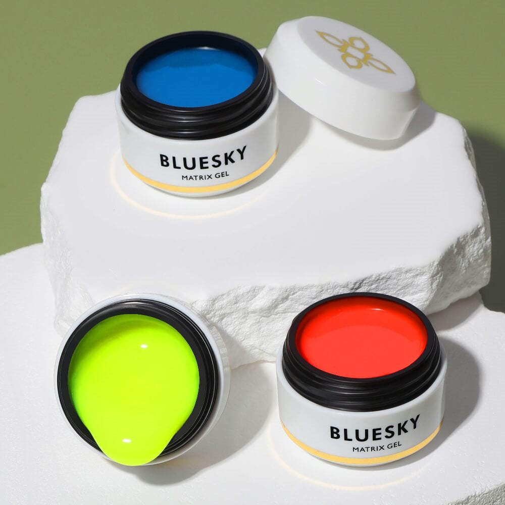 Bluesky spider matrix gel neon rumene barve