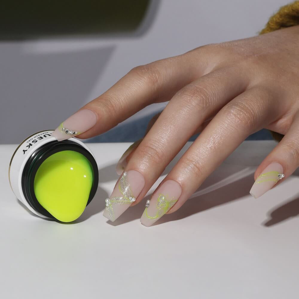 Bluesky spider matrix gel neon rumene barve