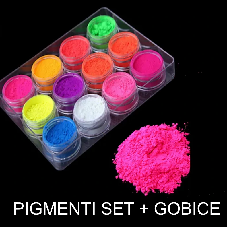 SET PIGMENTOV (12 pigmentov + 12 gobic)