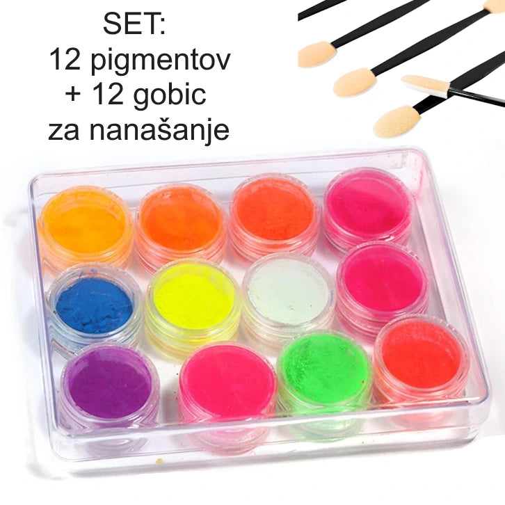 SET PIGMENTOV (12 pigmentov + 12 gobic)
