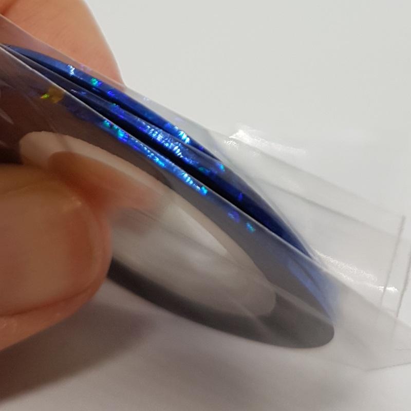 Lepilni trak (temno moder z bleščicami) - 1 kos