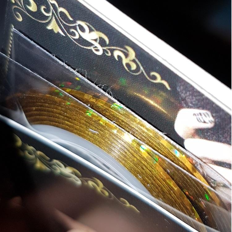 Lepilni trak (Zlat z bleščicami) - 1 kos