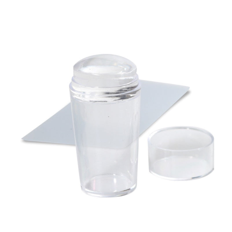 Štampiljka in strgalo set (prozoren)