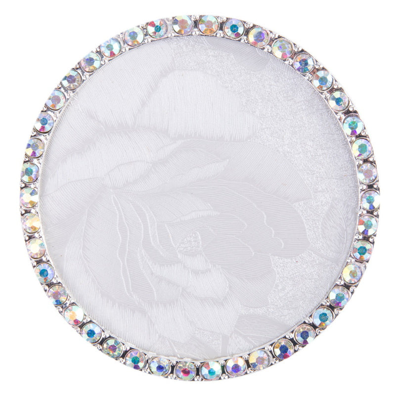 Dekorativna podlaga za prikaz barv in poslikav - okrogla s kristalčki