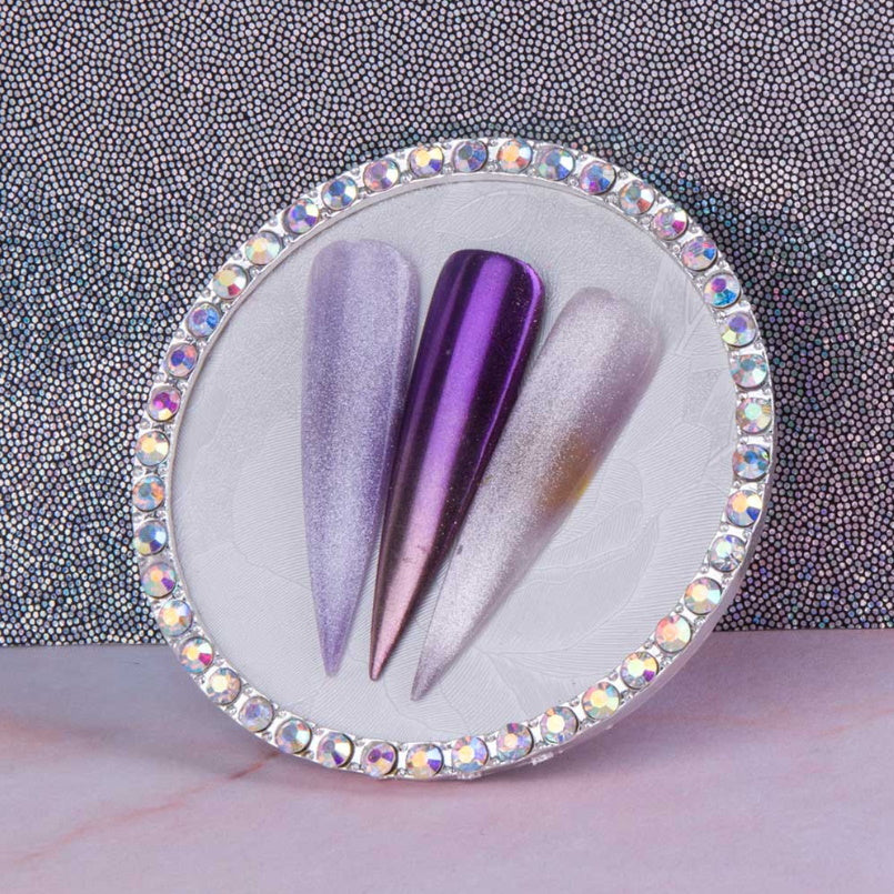 Dekorativna podlaga za prikaz barv in poslikav - okrogla s kristalčki