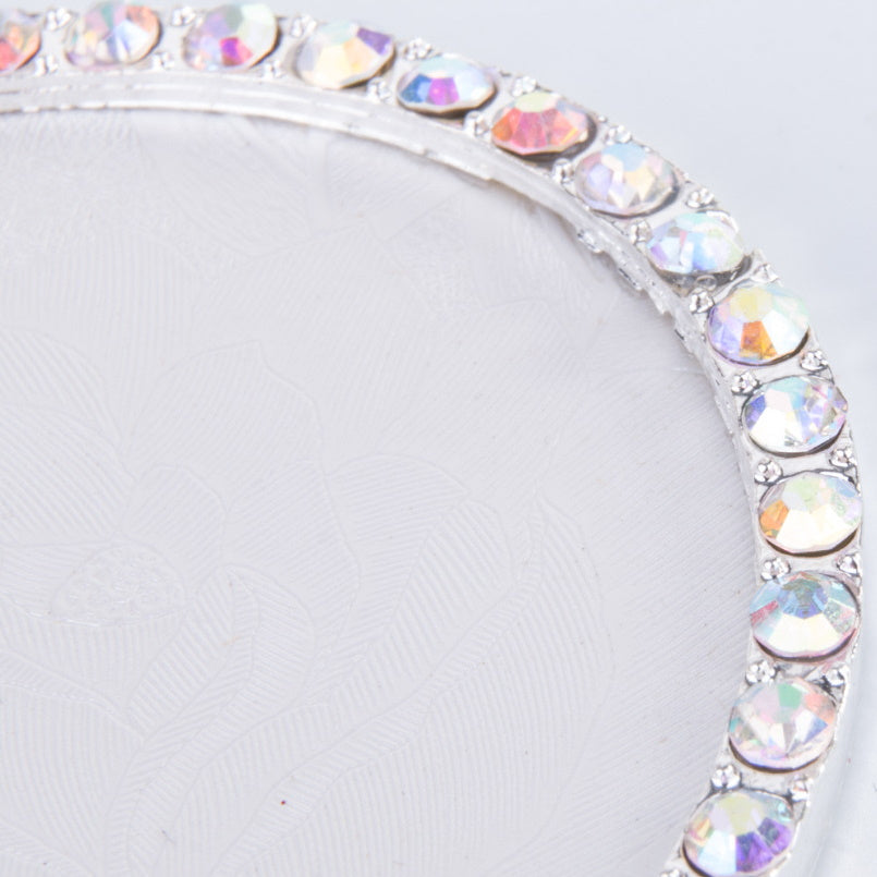 Dekorativna podlaga za prikaz barv in poslikav - okrogla s kristalčki