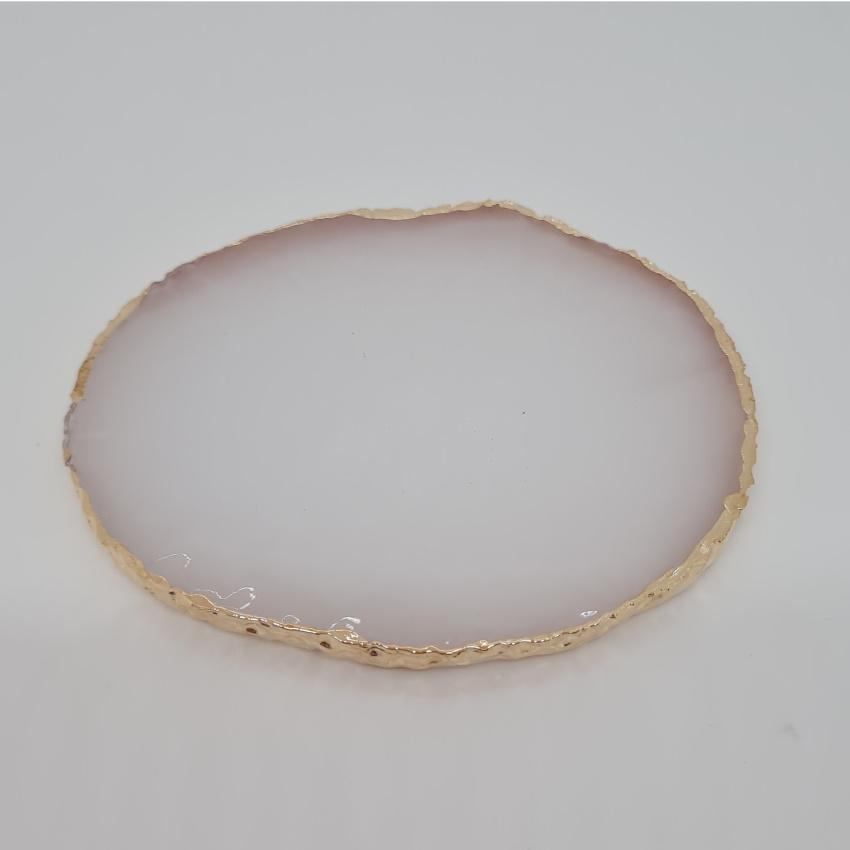 Plastična podlaga (imitacija kamna - za mešanje barv in prikaz poslikav) - bel