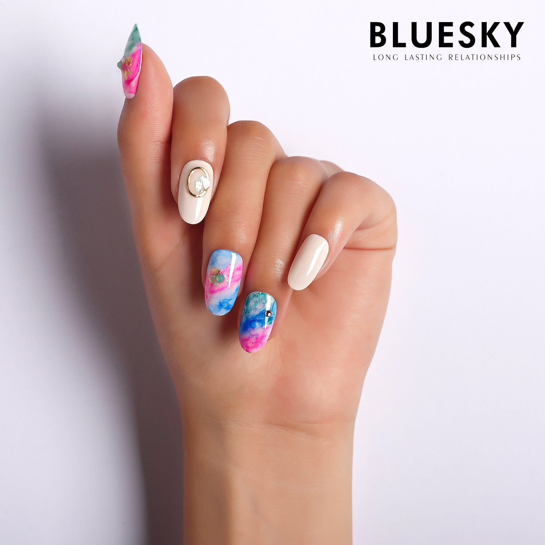 Aqua color nail pen (05)