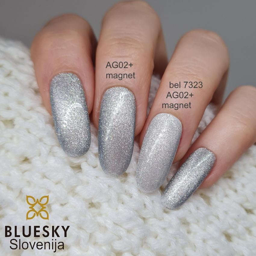 Bluesky UV/LED gel-lak (Aurora Galaxy cat eye - Magnetni AG02), 10 ml