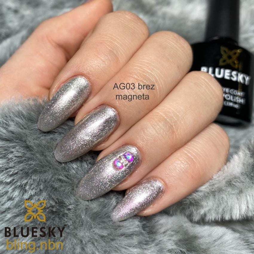 Bluesky UV/LED gel-lak (Aurora Galaxy cat eye - Magnetni AG03), 10 ml