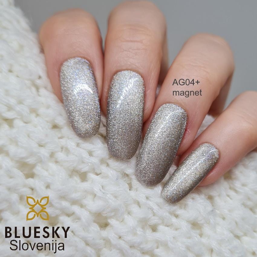Bluesky UV/LED gel-lak (Aurora Galaxy cat eye - Magnetni AG04), 10 ml