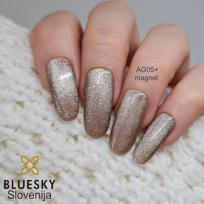 Bluesky UV/LED gel-lak (Aurora Galaxy cat eye - Magnetni AG05), 10 ml