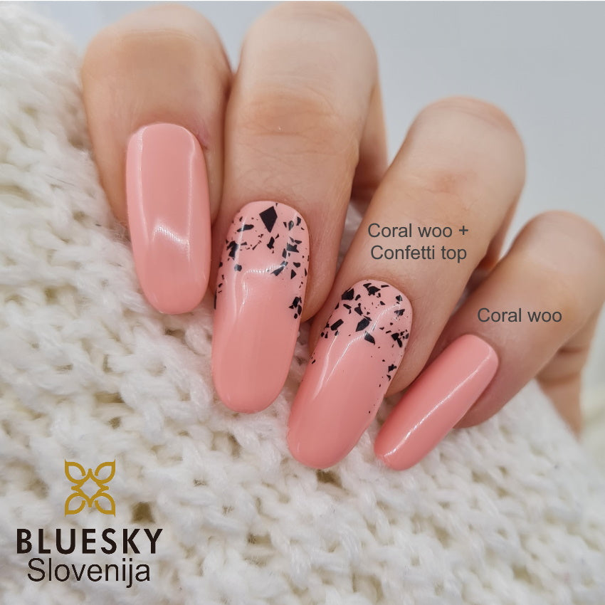 Bluesky UV/LED gel-lak (KA1467/ Coral Woo), 10 ml