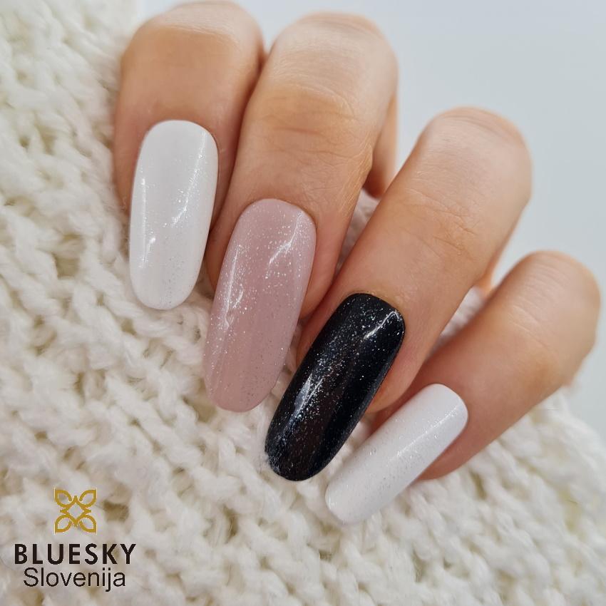 Bluesky UV/LED gel-lak (NO WIPE TOP COAT Z BLEŠČICAMI - GTC01) 10ML