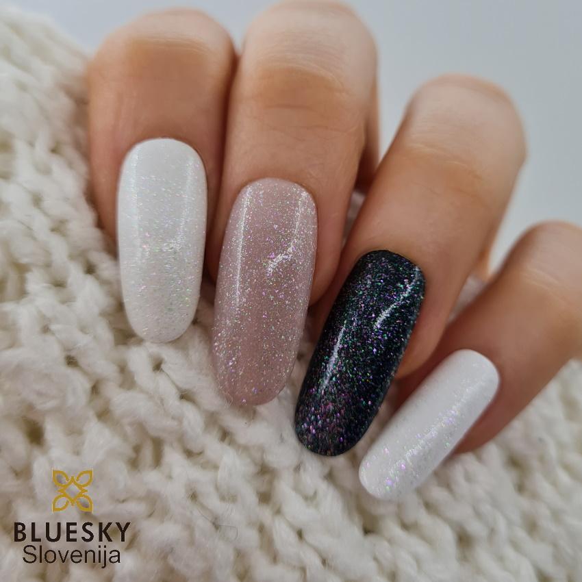 Bluesky top coat nadlak z bleščicami