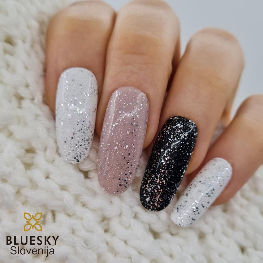Bluesky top coat nadlak z bleščicami GTC05