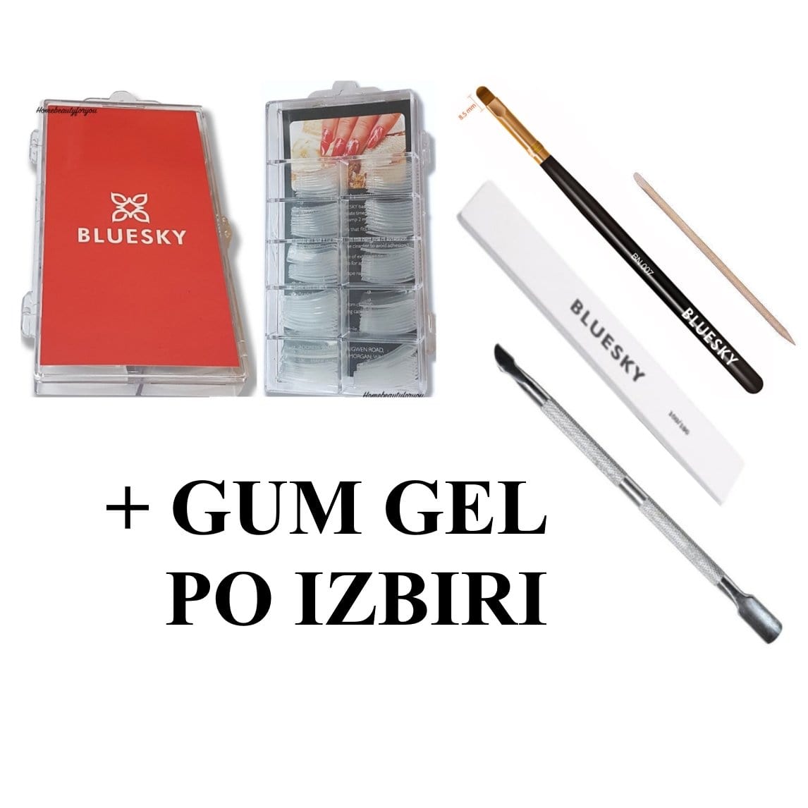 Bluesky UV LED Gum gel SET