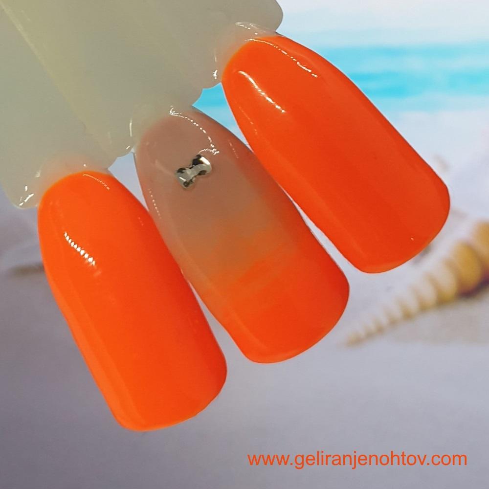 Gelamour UV/LED gel-lak (#164 – Make It Pop/ Neon oranžen), 15ml