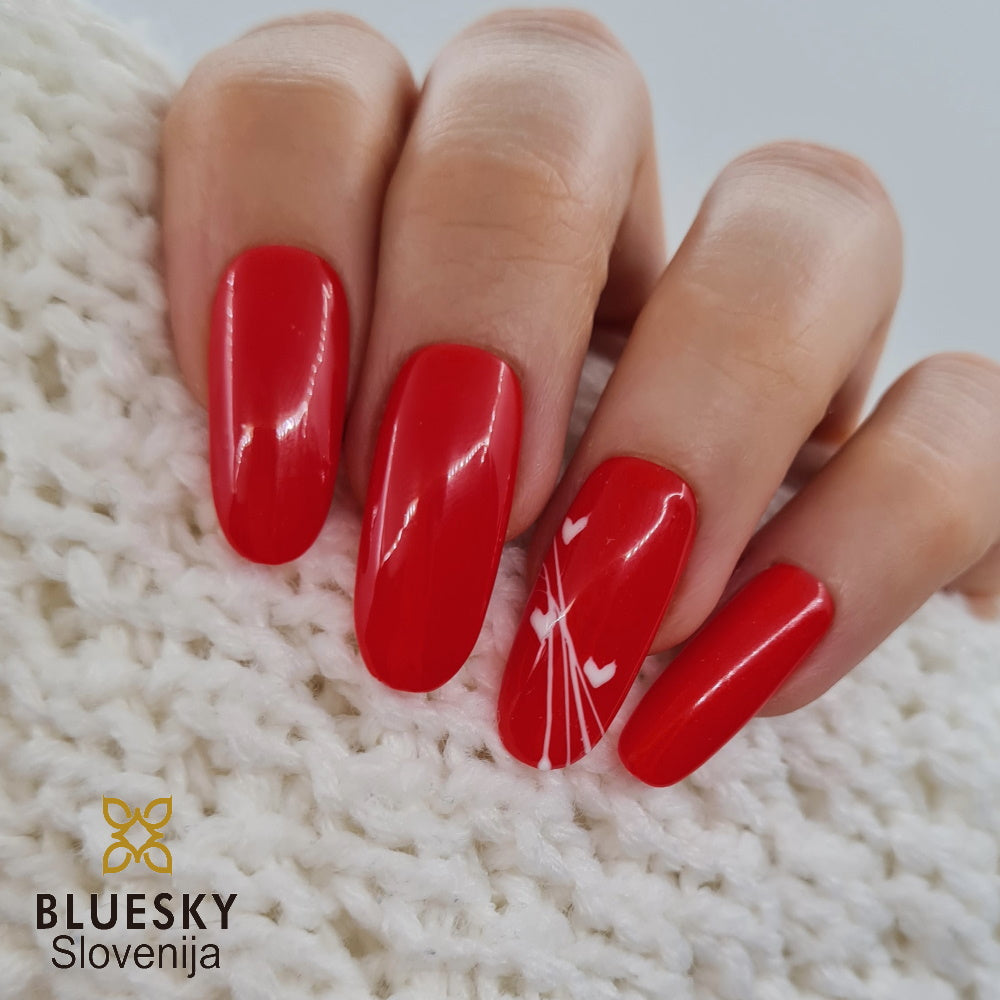 Bluesky UV LED gel lak (BSH020/ Kiss me red), 10ml_UKINJEN