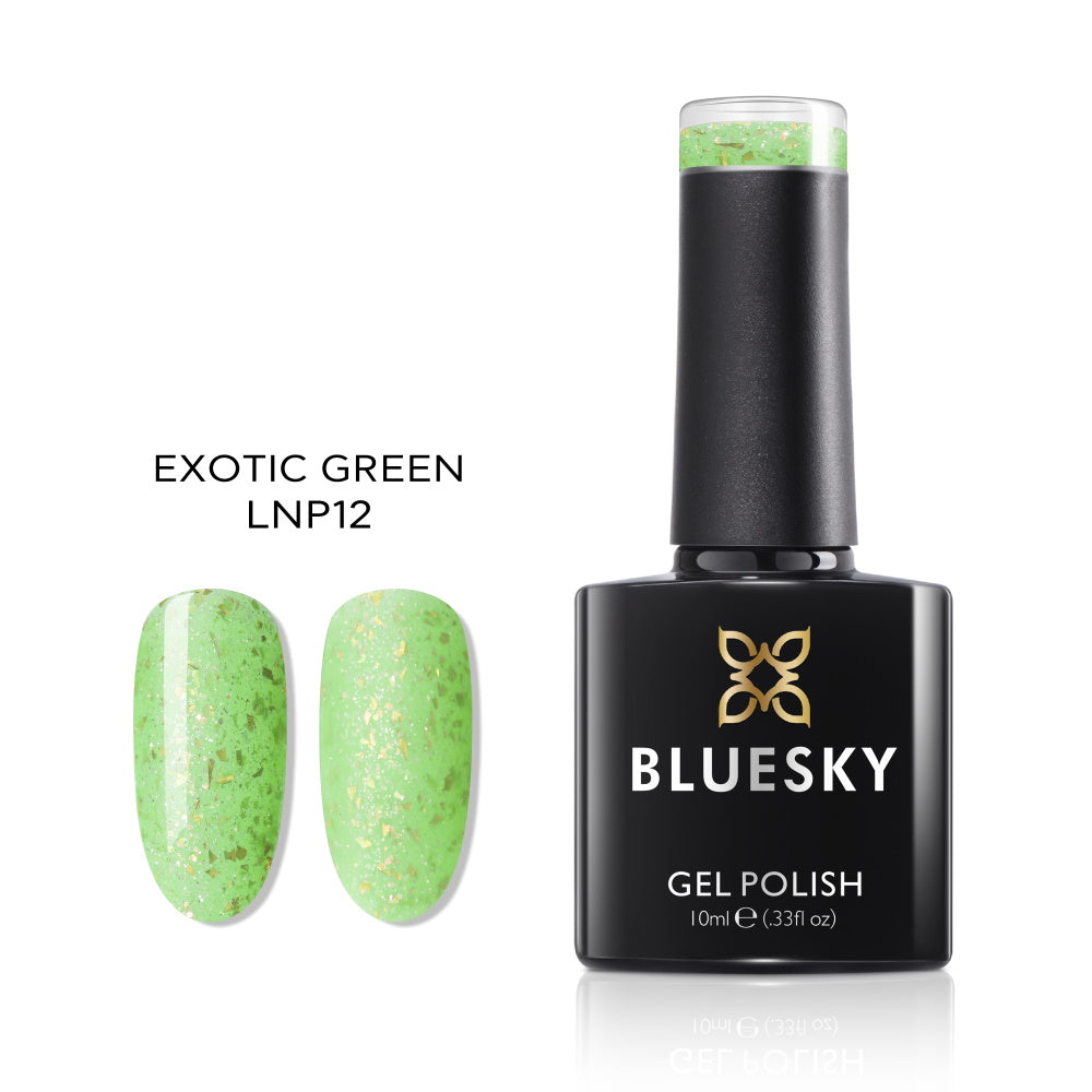 Bluesky UV/LED gel-lak (LNP12/ EXOTIC GREEN), 10ml
