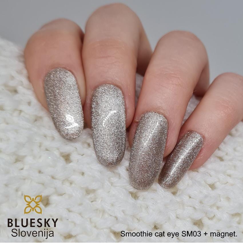 Bluesky UV/LED gel-lak (Smoothie cat eye - Magnetni SM03), 10 ml