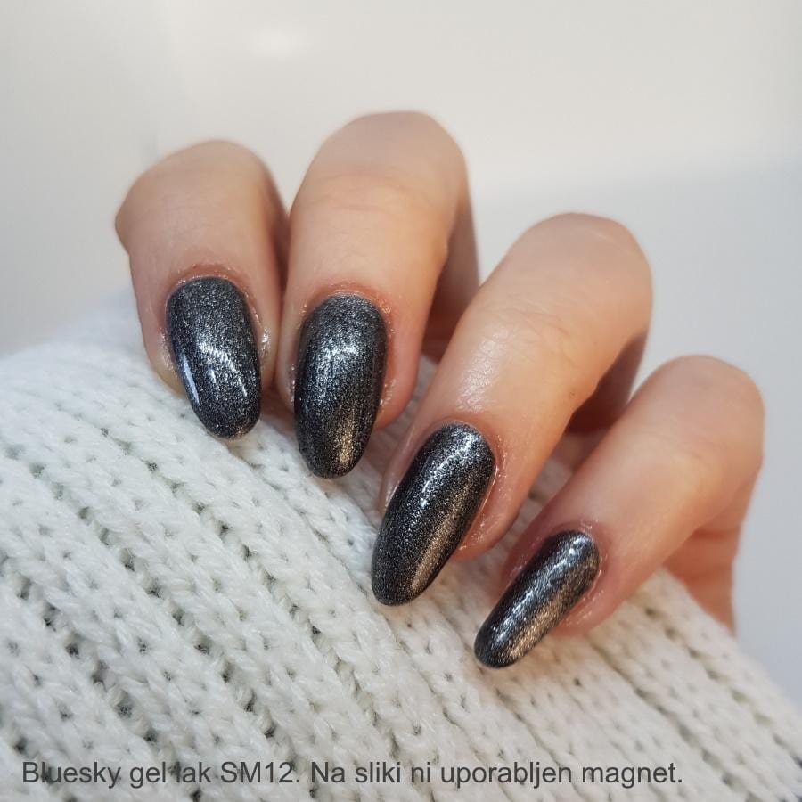 Bluesky UV/LED gel-lak (Smoothie cat eye - Magnetni SM12), 10 ml