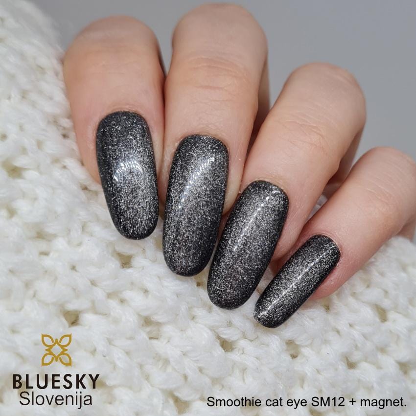 Bluesky UV/LED gel-lak (Smoothie cat eye - Magnetni SM12), 10 ml