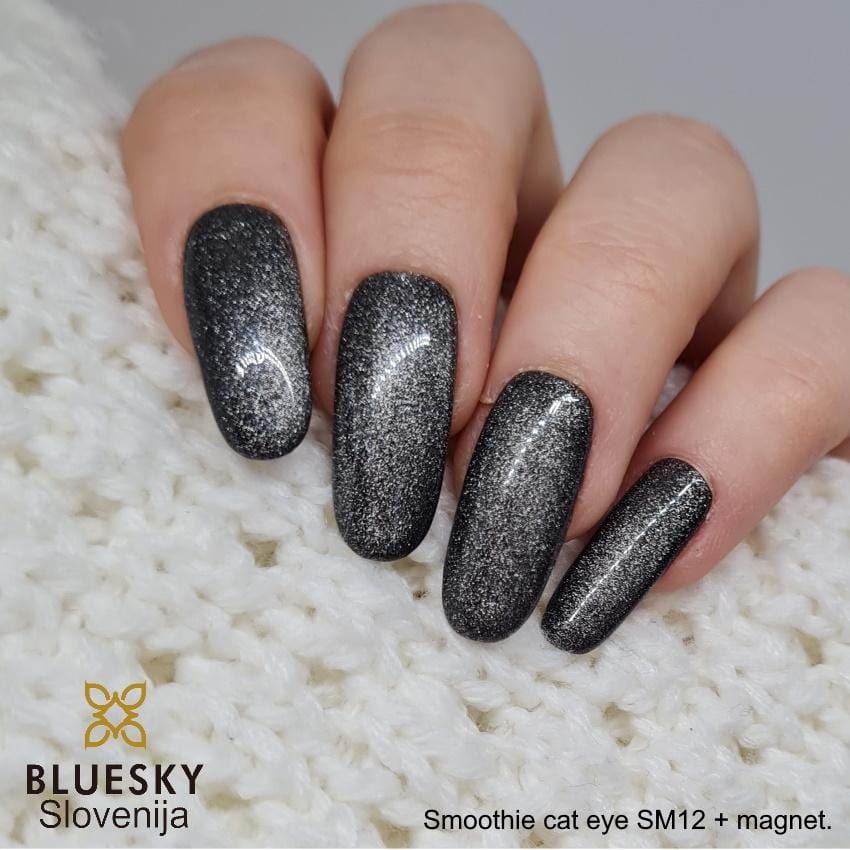 Bluesky UV/LED gel-lak (Smoothie cat eye - Magnetni SM12), 10 ml