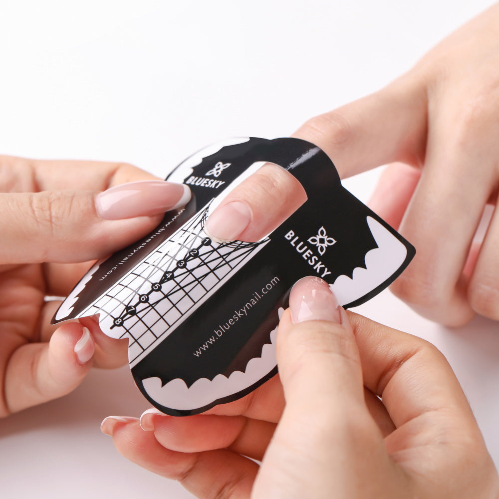 Bluesky Šablone za podaljševanje nohtov (črne)