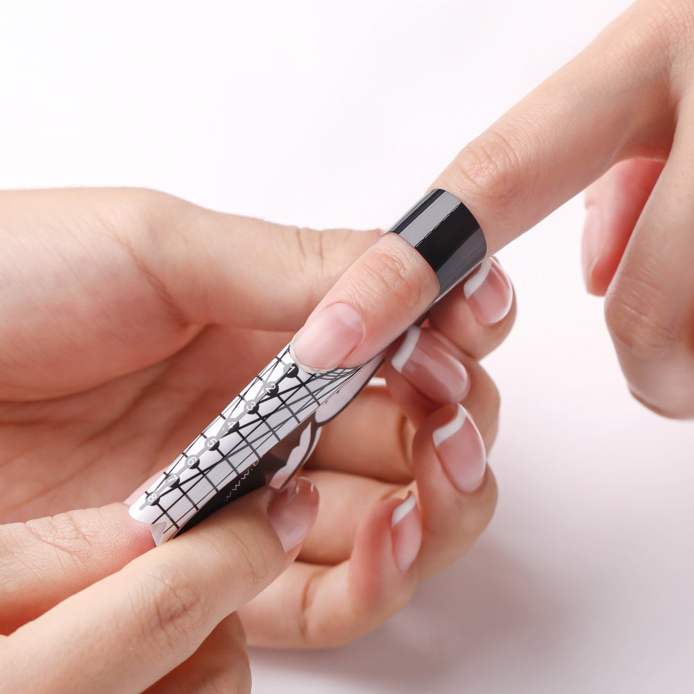 Bluesky Šablone za podaljševanje nohtov (črne)