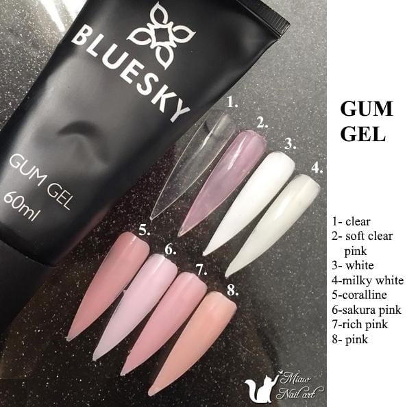 Bluesky UV LED Gum gel SET