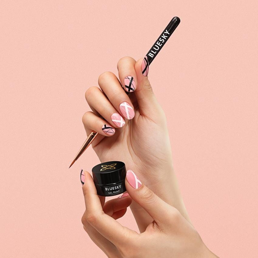 Bluesky UV LED paint Barvni gel (SET), 12X8ml + ČOPIČ