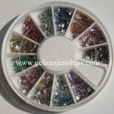 Okrasni kamenčki (zvezdice, različne barve)