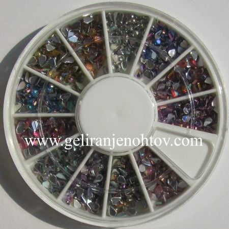 Okrasni kamenčki (kapljice, različne barve)