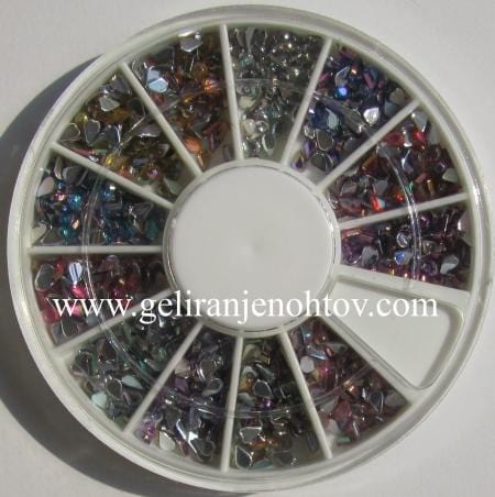 Okrasni kamenčki (kapljice, različne barve)