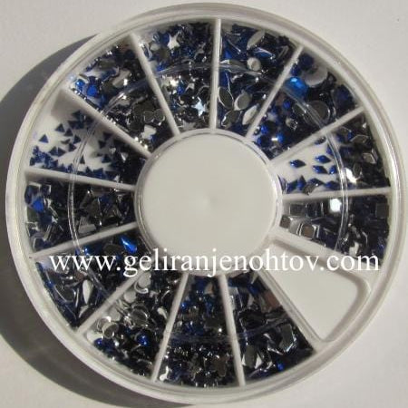 Okrasni kamenčki (temno modri, različne oblike)