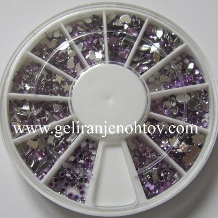 Okrasni kamenčki (viola, različne oblike)