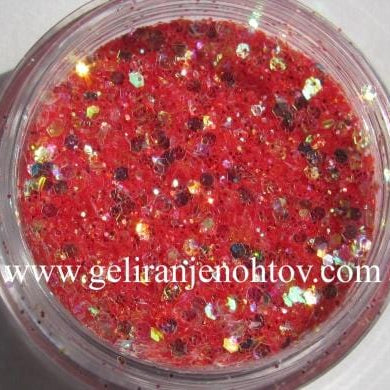 Bleščice velike svetlo rdeče 42, 5gr