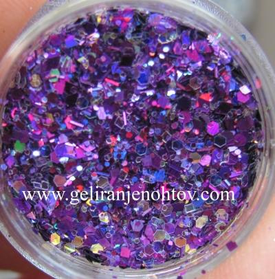 Bleščice velike viola brilint 43, 5gr